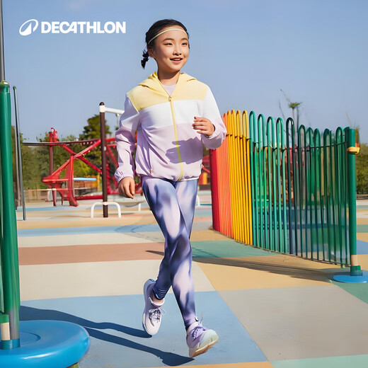 
Decathlon girls sportswear jackets and jackets for children cool spring and summer hooded skin clothes-5443932