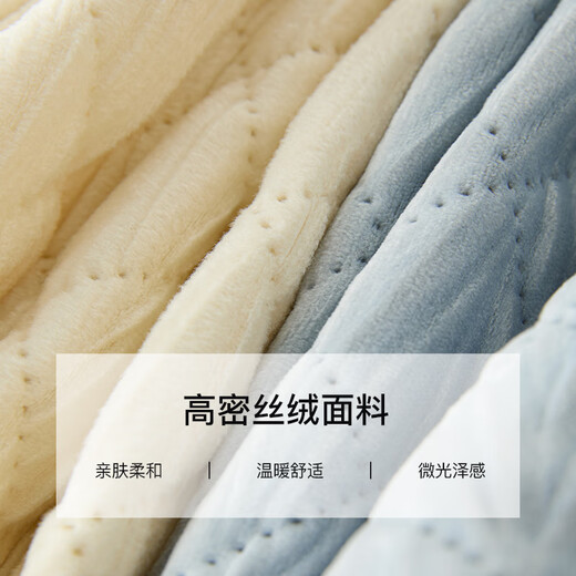 范思蓝恩小香风轻薄丝绒羽绒服女2024秋冬新款外套24FY14135 爱丽丝蓝 L