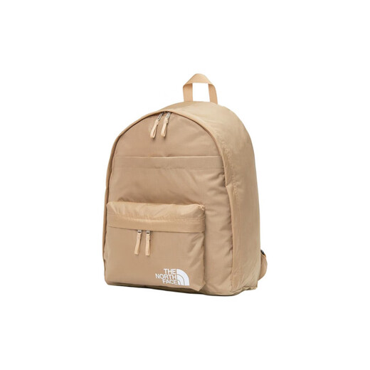 North Face 28.7L Brand Logo Reißverschluss Nylon Rucksack reguläre Männer und Frauen gleiche Paare Paare Steinbraun braun Steinbraun braun braun