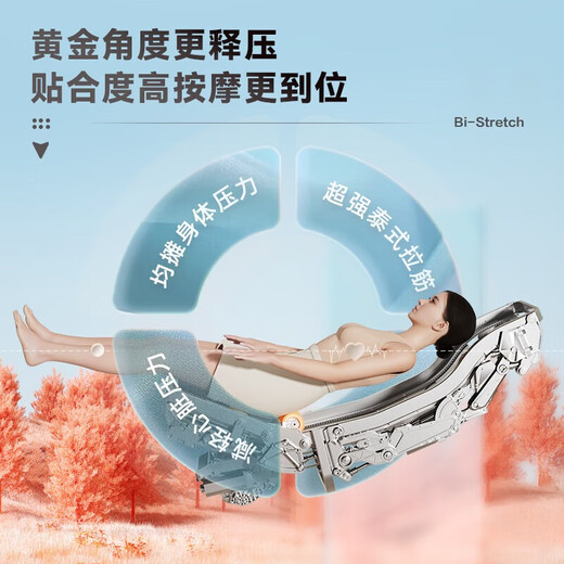 Rongtai (RONGTAI) Massagestuhl Home Full Body Luxury Space Capsule 2025 Top-Ten-Marken Elektrischer Sofastuhl für ältere Menschen als Geburtstagsgeschenk für Eltern A60MAX Blaugrau