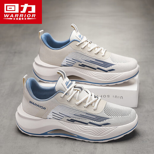 Warrior summer men's shoes mesh breathable sports dad shoes men's soft sole casual running shoes L847C khaki 40