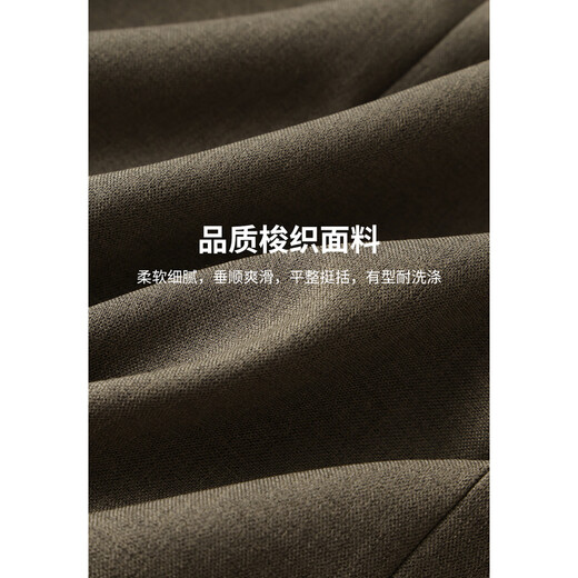 KUHNMARVIN American retro tan suit jacket for women 2025 autumn new shoulder pad silhouette commuter suit K38257 tan S