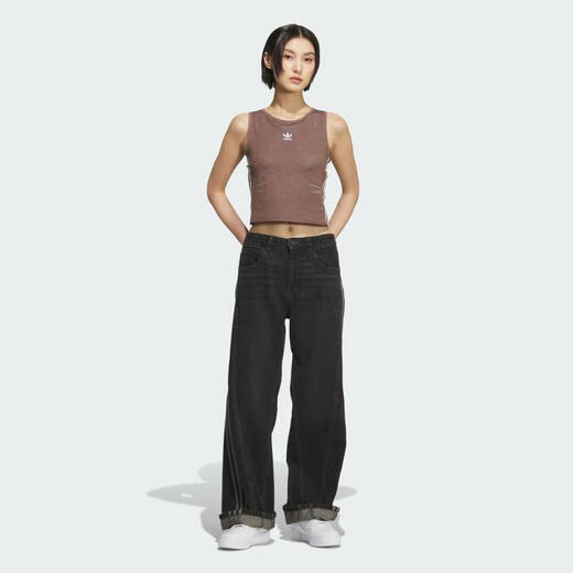 adidas [adidas] Originale Clover 2025 Frauen gefälschter Denim Tank Weste Ke3892 L