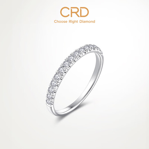 CRD 18K gold diamond pair ring women's row wedding ring proposal real diamond row diamond heritage new Pt950 platinum diamond ring about 10 minutes in total. Please contact customer service for the ring number_Q0