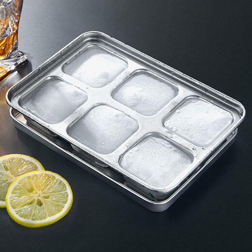 Jiaside stainless steel ice cube mold food grade quick freezer ice making machine ice box ice tray ice making frozen ice box ice cube box stainless steel quick freezing box with handle