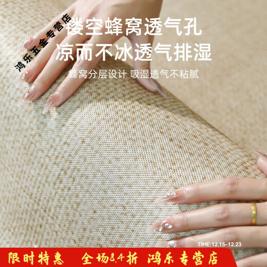 溥畔客厅地毯2025新款夏季轻奢感冰丝凉席榻榻米地垫房间免洗可擦 四季款-宜沐13566 200CM*300CM