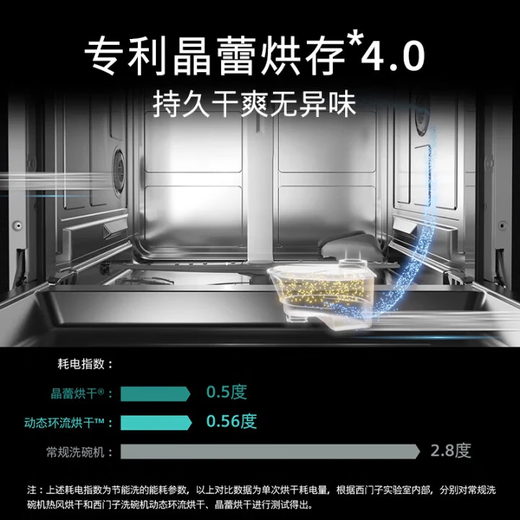 Siemens stove with large inner cavity, 12 sets of crystal bud embedded dishwashers, super-sensing cabin, precise vortex washing, super first-class water effect, crystal bud drying, Jingyu Smart SE45ZB88KC Black | 12 sets of crystal bud under the stove, large capacity