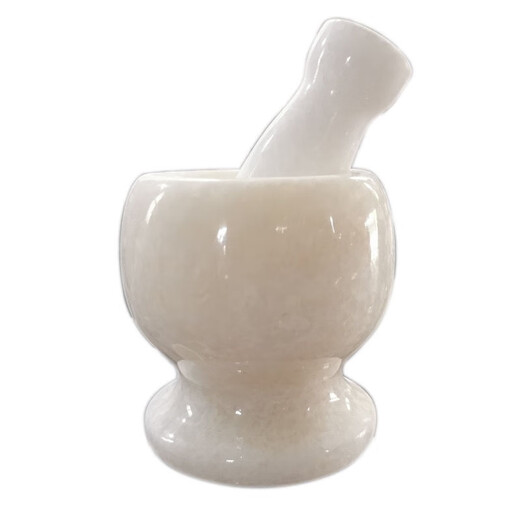 Meikejie Natural Marble Garlic Pounding Artifact Household Manual Garlic Pounding Machine Garlic Pounding Machine Garlic Jar Pounding Garlic Press Bowl Garlic Mortar Big Sale Red Stone Hammer (Suitable for Home)