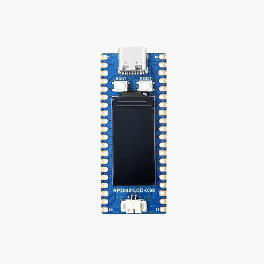 RP2040 microcontroller development board with soldered pin header, based on Raspberry Pi official RP2040 dual-core Pico Weixue LCD version with pin header
