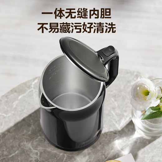 Midea 2200w high-power electric kettle electric kettle fully automatic 2 liter large capacity electric kettle for boiling water for household use 316L stainless steel one-piece seamless liner tea kettle new year product 2L 2200w fast boiling 1 cup of water in 60 seconds 25 years new product