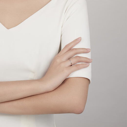 Saturday Fu PT950 platinum ring women's simple plain ring birthday gift B018507 No. 23, about 1.72g