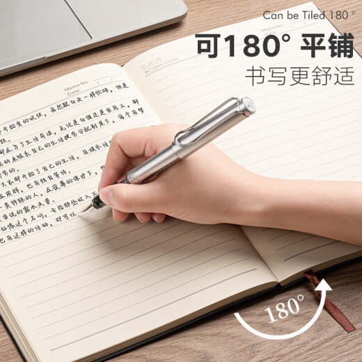 Mimuro Black conference record leather diary business notepad single book B5/18K96 soft leather record book 1343