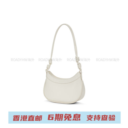 Calvin Klein small ck Spring new simple commuter saddle bag PU one-shoulder armpit bag crossbody saddle bag Small women Light Pink light pink gift box