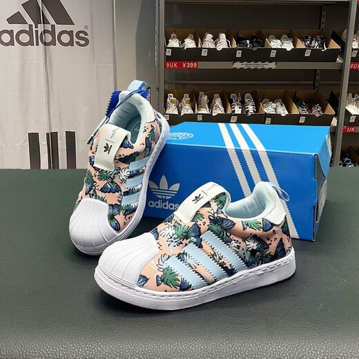 Chaussures pour enfants Adidas Clover pour garçons et filles, têtes de coquille pour bébés et enfants, semelles douces chaussures pour les tout-petits étiquette or antidérapant sports et chaussures décontractées en tôle à poils doux 3294 [super léger et doux] 30