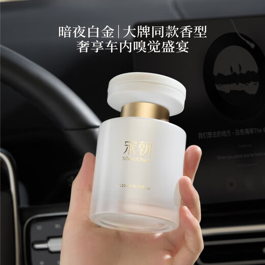 Song Dynasty dark night ebony platinum men's air outlet high-end car aromatherapy perfume light fragrance long-lasting New Year gift