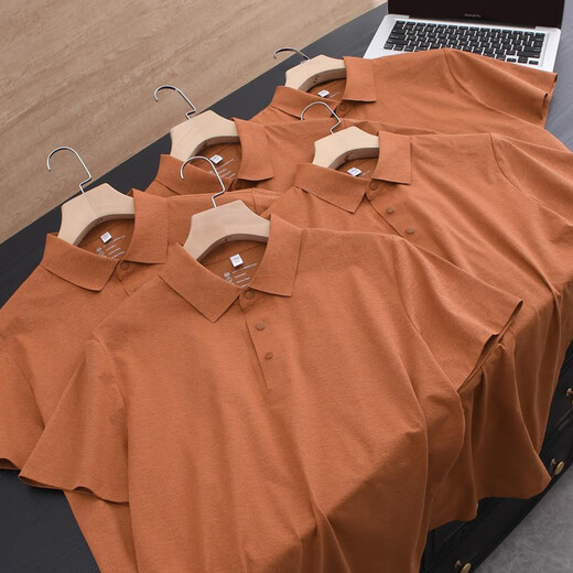 颜丁定制t恤冰丝夏季工作服男装工装速干polo文化衫印logo刺绣字工衣 902【特轻特柔】-多色可选 S