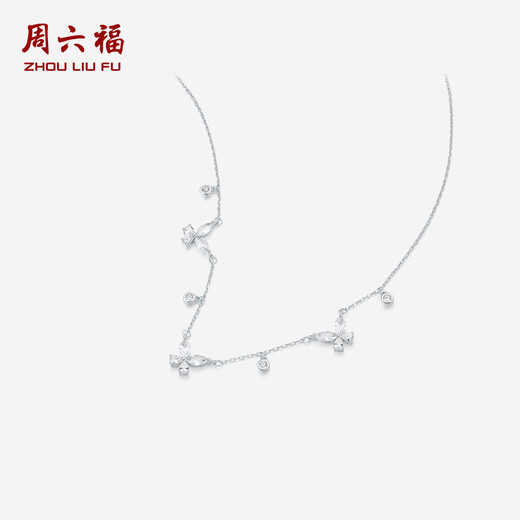 Saturday Blessing Necklace Women's Bow Pendant S925 Silver High-Quality Birthday Gift J0614989 40+5cm