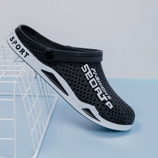 Pei Shiyan's Summer Baotou Drag Sandalias al aire libre Sports Sports Sports Sporters de playa de doble uso Fitness y zapatos de agujero resistente