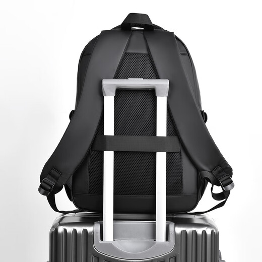 Sac à dos pour les entreprises pour hommes faisant un sac à dos pour le sac d'ordinateur portable du sac de voyage de grande capacité pour femmes 15.6 Étudiantbag étudiant Black [STRAP RENFORCEMENTS + TISSAUX IMPHERPORT]