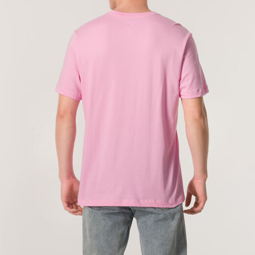 Nike (Nike) Pink kurzärmeliges Paar Outfit 2025 NEUER KLASSISCHE Logo Atmungsaktives Sport-T-Shirt FN3895-675/Polo-Shirt reine Baumwolle gefälschte Einkompensationen empfohlen 100-120jin [Jin gleich 0,5 kg]