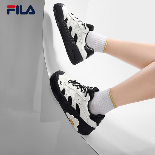 Fila Yang Mi mismo zapatos de paquete de huevo Fila Women's Shoes 2025 Summer New Board Zapatos zapatos casuales de zapatillas de soldadura gruesa Leche White/Black-GB 37.5