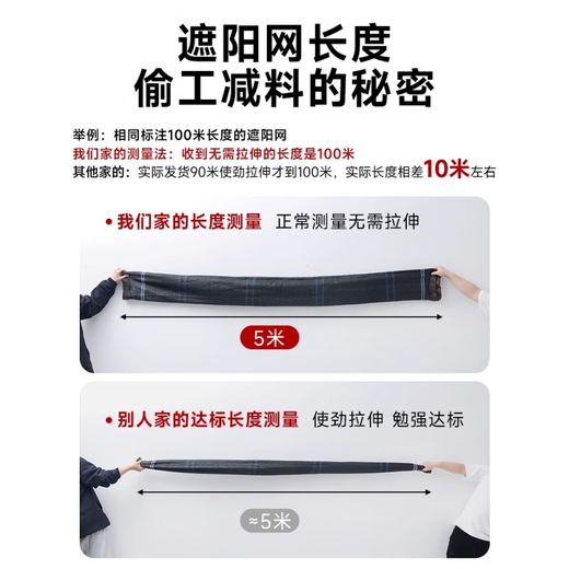 
Xiaojiejiang chose rural yard sunshade net sun protection net encrypted thick anti-aging sunshade black net outdoor heat insulation sun net black 3888 needle plus double strong reinforcement 10 meters wide X18 meters long