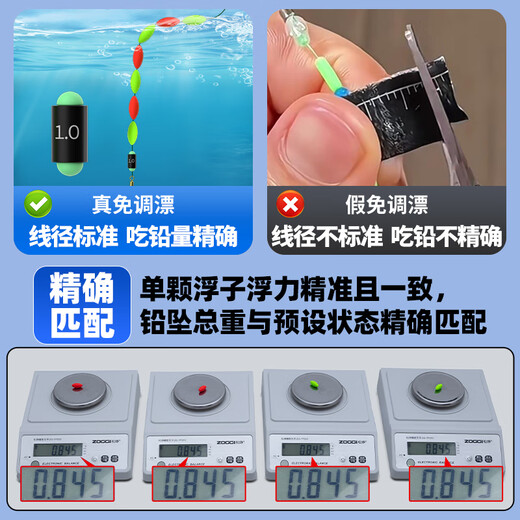 Yingke imported fishing line, no adjustment, no knots, seven-star floating fish float main line set, fishing finished product combination set, complete set 5.4 meters 5.4 meters olive - knotless quick lock - second line change 3 rolls 0.8 imported raw silk - tensile strength increased by 20%