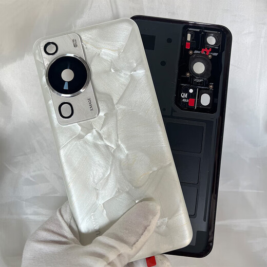 Honor Huawei P60Pro original framed glass back cover P60art mobile phone back cover battery case pure original back screen P60 back cover (Rococo White)