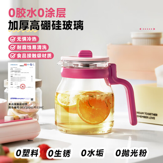 BLAUPUNKT 0 glue all-glass health pot teapot constant temperature kettle kettle soft sound insulation all-in-one mini office home flower teapot stew pot anti-paste and anti-spill adventure blue