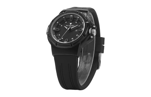 
Disney Mickey series trendy sports watch 3ATM waterproof fashion men's watch gift box quartz movement silicone strap MK-12124B1