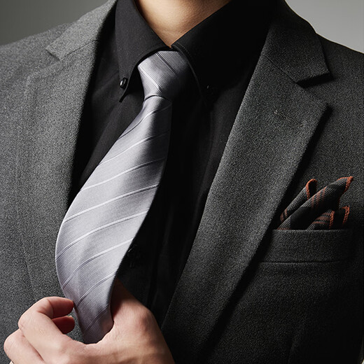 GLO-STORY hand-tied tie for men Father's Day gift 8CM formal fashion clothing accessories suit business tie gift box