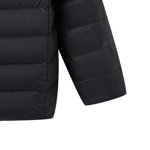 Bosideng (BOSIDENG) 25 new thin down jacket for men and women and children 5A antibacterial 90 velvet round neck inner liner warm jacket Black 8056 stocking up big 165 /84A about 155-165cm 54kg