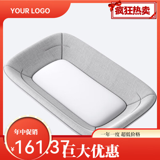 Cool Douding Crib Special Diaper Table Massage Care Table Coat Change Diaper Table Moonlight Gray