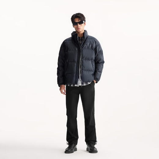 JACK&JONES Men's 25th Autumn and Winter Pants Men's Loose Water-Repellent Outdoor Casual Pants Brushed Velvet Pants Paratrooper Overalls E40 Black Regular 31 175