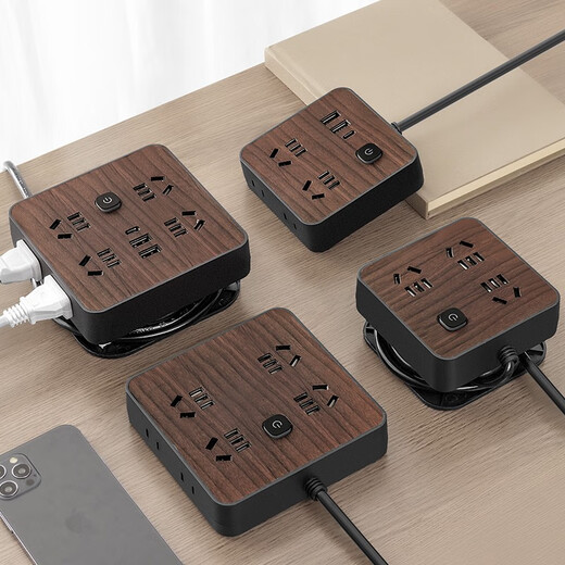 Can store USB mobile phone charging typec socket terminal board multi-function plug-in board plug-in board plug-in board 2-position + 854 models with u1.8 meters