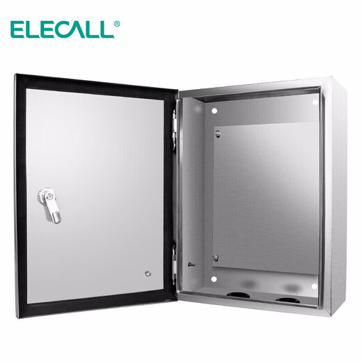 ELECALL distribution box 400*500*200mm-201 indoor stainless steel monitoring control box photovoltaic grid-connected equipment protection box (unit) 0.5mm AB lock without printing