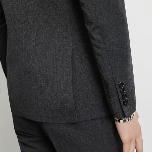 Ayou Fat suit Set Men's Business Form Family Family Family Family Family Care Professional Tong Two -piece Dress Black 3XL
