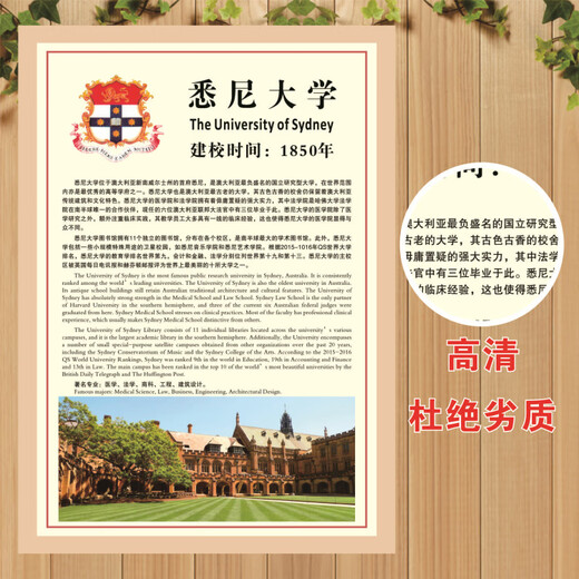 
Foreign famous universities and universities logo logo logo Oxford University Cambridge classroom layout self-adhesive wall stickers 4856 large