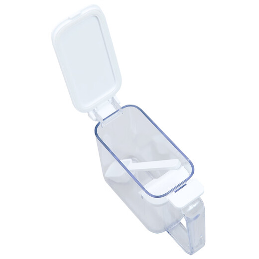 NITORI Home Kitchen Salt Shaker Seasoning Storage Box Press Pop Lid Seasoning Box White S