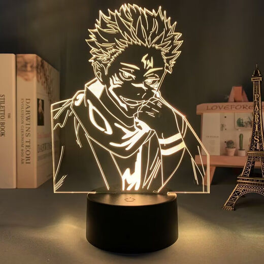 Ruizhixuan kehrt zu Wujowu 3D Night Light Figur Animation periphere Desktop-Ornamente Schlafheim, um die Geschenkideen der Schüler zu senden.