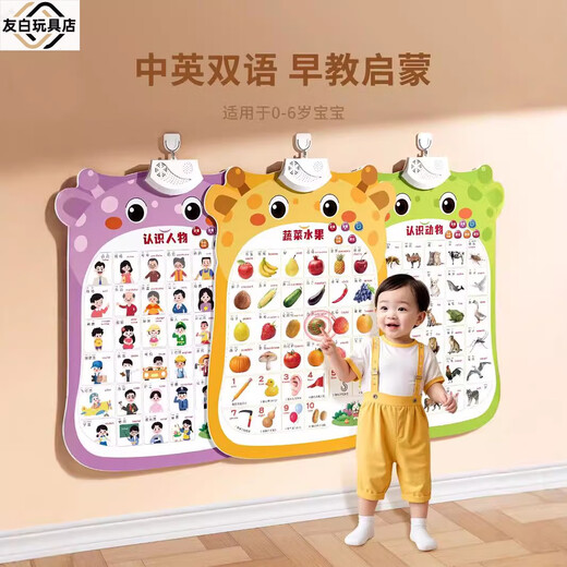 Shantoulin Village bébé cognitif audio éducation précoce affiche du caractère numérique