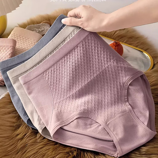 Women's underwear High waist belly-retracting hip-lifting underwear for women Antibacterial crotch-free pants Sexy girl's large-size underwear without marks High waist belly-retracting (upgraded high elasticity) 864# 1 single size (recommended: 80-140Jin [Jin equals 0.5 kg])-3D peach buttocks