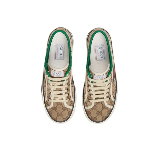 古驰（GUCCI）Tennis 1977 GG 圆头平跟运动经典时尚板鞋 情侣款七夕礼物 棕色606110 HVK20 9766 （女款） 42