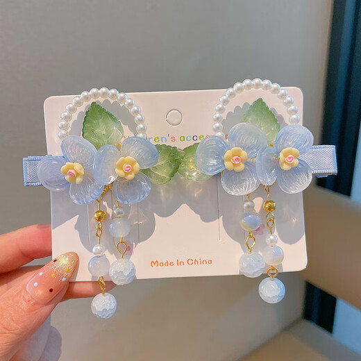 Children's ancient style hair accessories Chinese style Hanfu headwear girls' ancient costume hairpins kindergarten baby ancient tassel hairpins Shudai