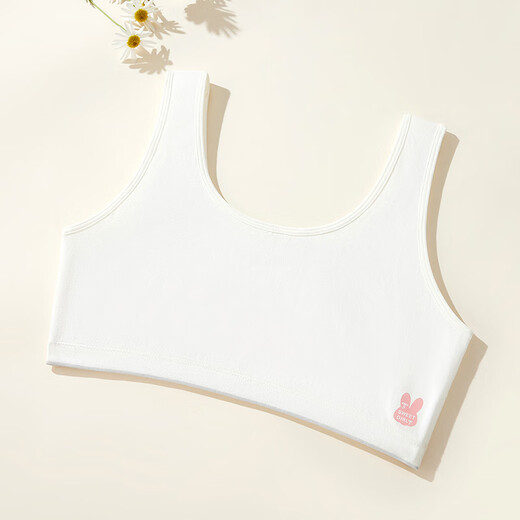 Fenten 2-piece girl underwear development stage small vest junior high school students anti-convex bra