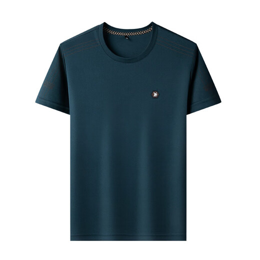 Woodpecker (TUCANO) pure cotton men's short-sleeved T-shirt for summer thin round neck sweatshirt solid color high-end T-shirt top base shirt men's T-shirt 5009-dark green 5009-dark green M 165 suggestion 120Jin [Jin equals 0.5 kg] below
