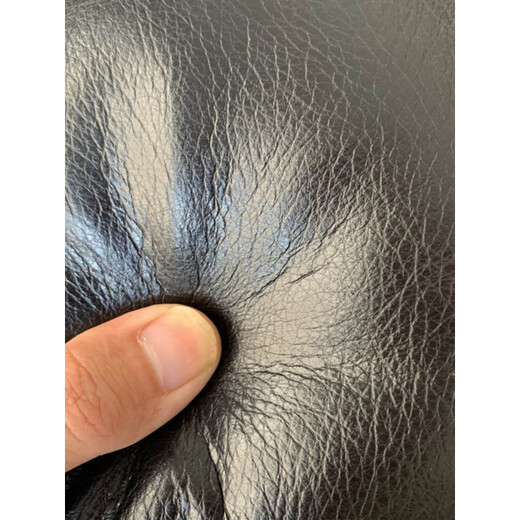 优只真皮沙发上的长方形腰靠腰枕办公室全真皮黄牛头层腰靠枕汽车靠枕 浅灰C844#(双面头层牛皮) 50cm*30cm 含枕芯