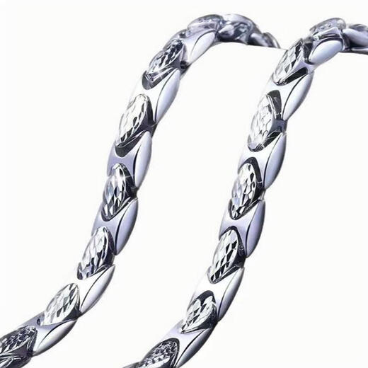 YIBIY same platinum necklace men's pt950 platinum necklace men's platinum necklace pendant pt999 platinum necklace men's white gold 62 cm