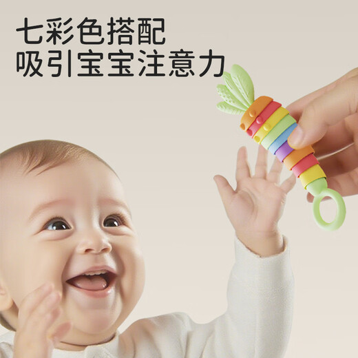 Baos Baby-Backenzahn-Silikon, beruhigender Kaugummi, antihaftbeschichtet, kann im Mund gekaut werden, Baby-Spielzeug, oraler Backenzahn-Stick