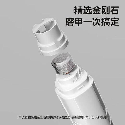 Qi Oh Pet Nail Grinder Electric Bleeding Line Dog Nail Grinder Artifact Cat Nail Trimmer Large and Small Dogs Black Pet Nail Grinder